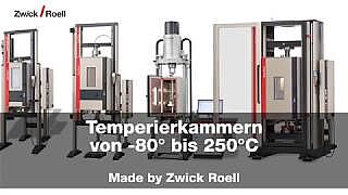 可與材料試驗機一起使用的環境溫箱（-80 °C 至 250 °C）